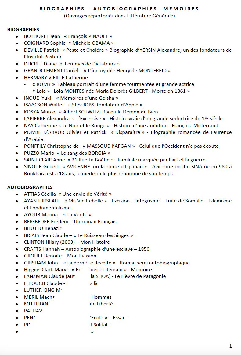 Bibliographies1